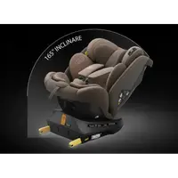 Scaun auto Buf Boof P100 Coffee, i-size R129, rotativ 360, isofix, 40-150 cm, 0-36 kg