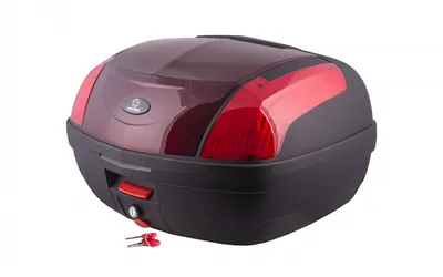 Cutie cu suport 46L, Moretti MR-889, culoare negru visiniu, reflector rosu