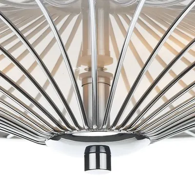 Lampa tavan Oslo 3 Light Flush Polished Chrome/ White
