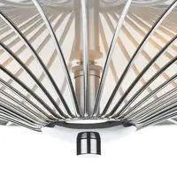 Lampa tavan Oslo 3 Light Flush Polished Chrome/ White