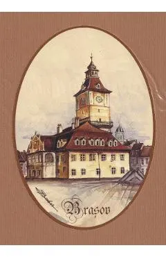 Reproducere pe carton maro. Casa Sfatului Nr.4