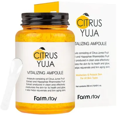 FarmStay Citrus Yuja Fiolă facială, 250 ml