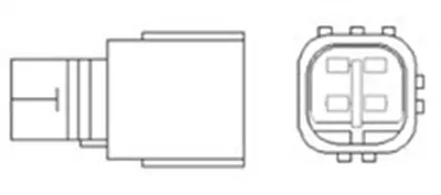Sonda lambda (numar de fire 4, 910mm) TOYOTA AVENSIS, AVENSIS VERSO, PREVIA, RAV 4 II 2.0 2.4 intre 2001-2009