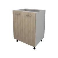 Corp Baza Lecce, 2 Usi, Stejar Sonoma/Alb, 60 x 50 x 80 cm