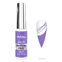 Gel NAILSUP Liner LX12 Violet Taro 8ml pentru Pictură, Nail Art și Linii Fine