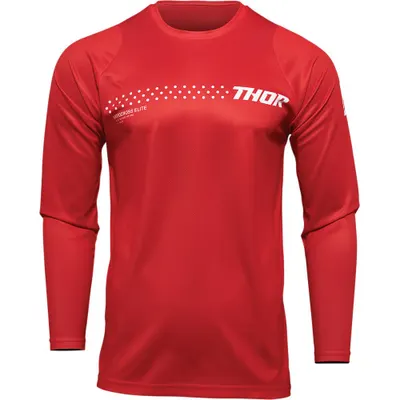 Tricou atv cross copii Thor Sector Minimal, culoare rosu, marime YXL