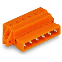 1-conductor male connector; clamping collar; 2.5 mm²; Pin spacing 7.62 mm; 10-pole; 2,50 mm²; orange