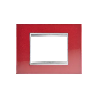 Placa ornament Chorus LUX - METAL - 3 module- GLAMOUR RED - CHORUS