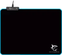 Mouse pad pentru gaming White Shark -LUMINOUS, L, moale, negru