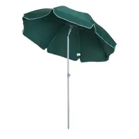 Outsunny Umbrela de Gradina cu acoperis inclinabil, Φ220cm Culoare verde Inchis | Aosom Romania
