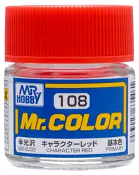 Vopsea acrilică Mr. Hobby - Mr. Color, C-108 Character Red, 10 ml
