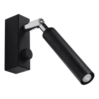 Spot negru 10x3 cm Tiden – Sollux