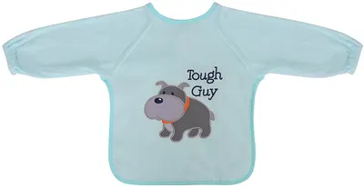 Bavetă cu mâneci Lorelli - Baby Care, albastră