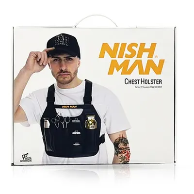 Vesta pentru ustensile frizerie - NISH MAN - Neagra