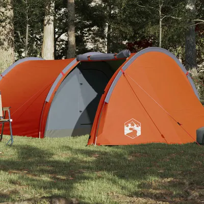 Gossi cort de camping tunel 4 persoane, portocaliu, impermeabil