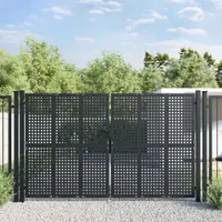 vidaXL Poartă de grădină antracit 300x175 cm oțel