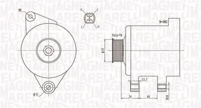 Alternator (14v, 90a) Citroen C4 Grand Picasso I, C4 I, C4 Picasso I, C5 Ii, C5 Iii, C8, Jumpy; Peugeot 307, 308 I, 407, 807, Expert, Expert Tepee; Toyota Avensis, Corolla 1.4-2.2 Dupa 2003