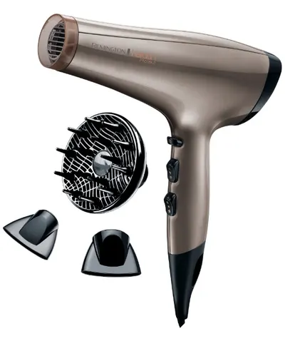Uscător de păr Remington - AC8002 Keratin Protect, 2200W, 3 viteze, auriu