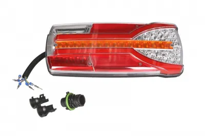 Stop spate stanga CARMEN (LED, 12 24V, cu intermitent, cu far ceata, lumina de marsarier, cu stop, lumina de parcare, reflector, conector: EURO AMP 7PIN, alb )