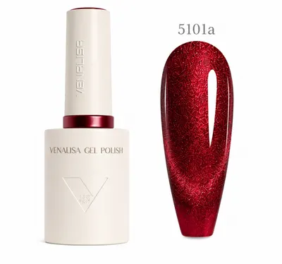 Oja Semipermanentă Venalisa 5101A Roșu – Efect Cat Eye