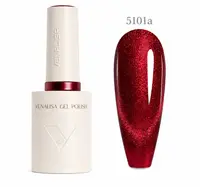 Oja Semipermanentă Venalisa 5101A Roșu – Efect Cat Eye