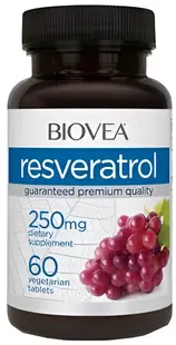 Resveratrol, 250 mg, 60 tablete, Biovea
