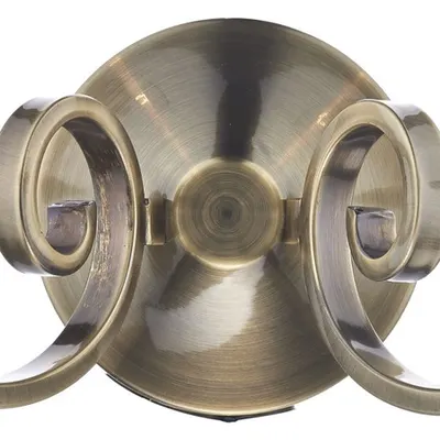 Aplica Murray Double Wall Bracket Antique Brass