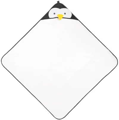 Prosop cu glugă Sensillo - Water Friends, pinguin, 100 х 100 cm