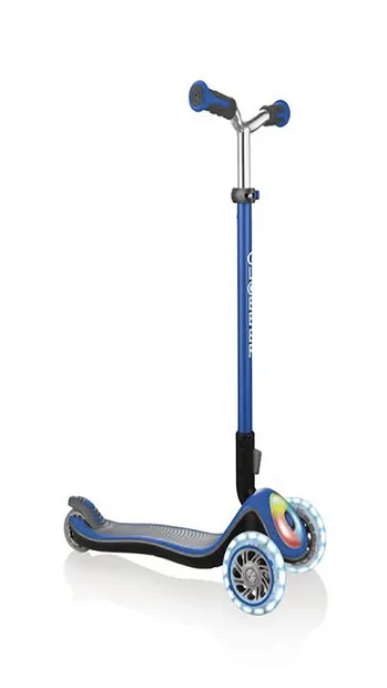 Trotinetă Globber Elite Prime cu roti luminoase - Albastră