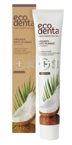 Pasta de dinti antiplaca cu ulei de cocos, 75ml, Ecodenta