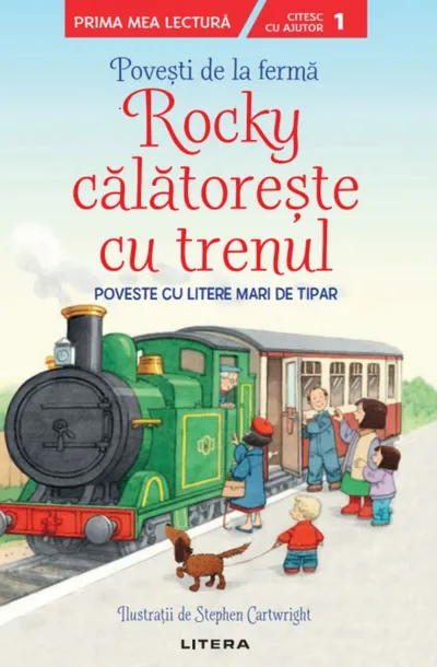 Povesti de la ferma. Rocky calatoreste cu trenul. Citesc cu ajutor (Nivelul 1)