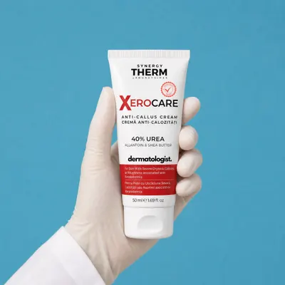 Xerocare Cremă Anti-Calozitǎți Cu 40% Uree, Alantoină Și Unt De Shea – 50ml