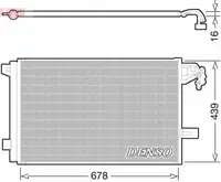 Radiator AC condensator cu uscator potrivit VW MULTIVAN V, TRANSPORTER V 2.0 2.0D 11.03-08.15