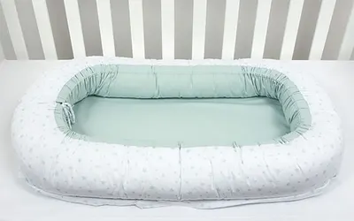 Cuib 3 in 1 pentru bebelusi Bambino Casa, Mint