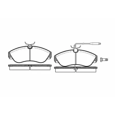 Set placute frana, frana disc REMSA 0487.02