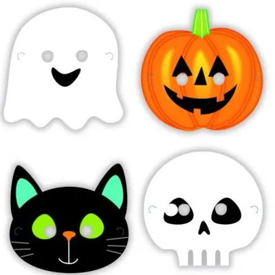 Masti personaje halloween 8 buc