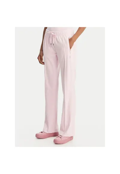Pantaloni sport dama - poliester - roz