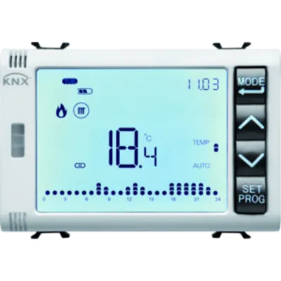 EASY Cronotermostat/PROGRAMMER - management umiditate - 3 module - ALB - CHORUS