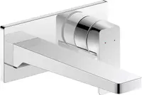 Baterie lavoar Duravit Manhattan MH1070004010, montare pe perete, marime L, cartus ceramic, monocomanda, 205 mm, necesita valva, Crom lucios