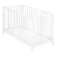 Pătuț pliabil alb cu roți 60x120 cm Fold up – Roba