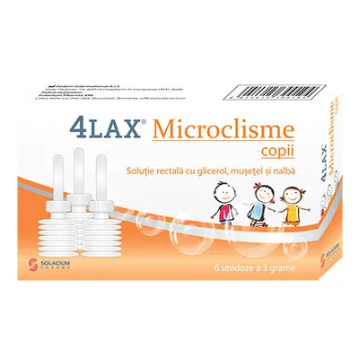 4 Lax Microclisme Copii, 6 unidoze – Solacium