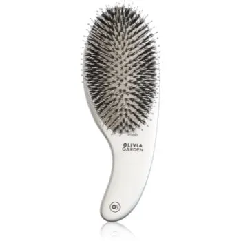 Olivia Garden Expert CURVE Nylon Silver perie de par cu peri de mistret