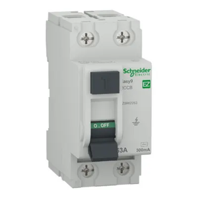 Easy9 Intreruptor diferential 2P AC 300 mA 63A