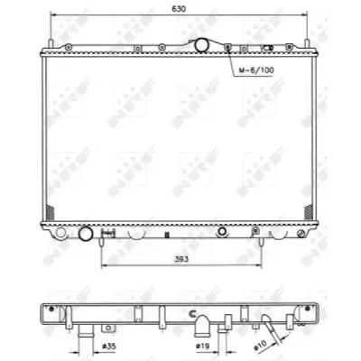 Radiator, racire motor NRF 509517