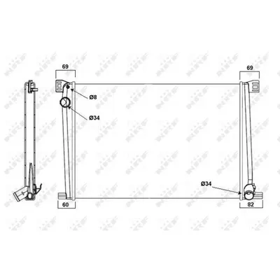 Radiator, racire motor NRF 58472A