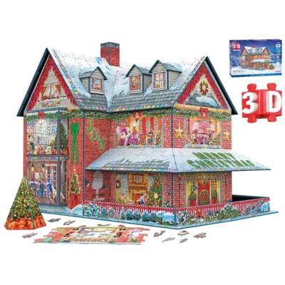 Casa de Craciun Puzzle 3D
