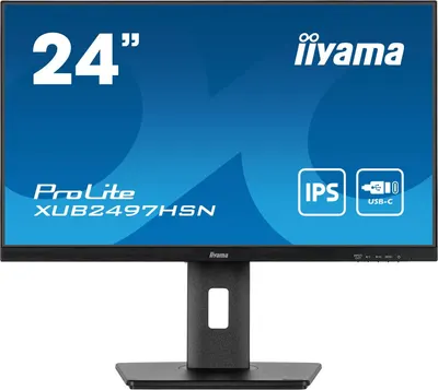 Monitor IIYAMA - ProLite XUB2497HSN-B1, 23.8'', FHD, IPS, 1 ms, USB Hub