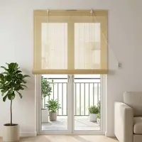 vidaXL Rulou textil natural 90 x 220 cm Bambus