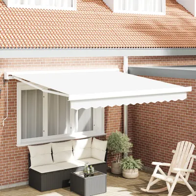Gossi marchiza retractabila automata alba 300x250 cm, marchiza de schimb Gossi pentru cadru de 3x2.5 m alb