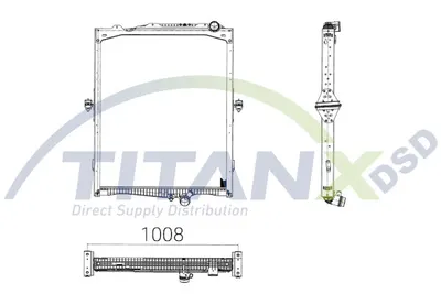 Radiator racire motor (cu rama) potrivit RVI T; VOLVO FH, FH II D13B500-DXi13520 09.05